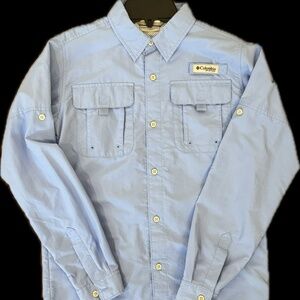 Columbia PFG Boys L 14-16 LS Button Down